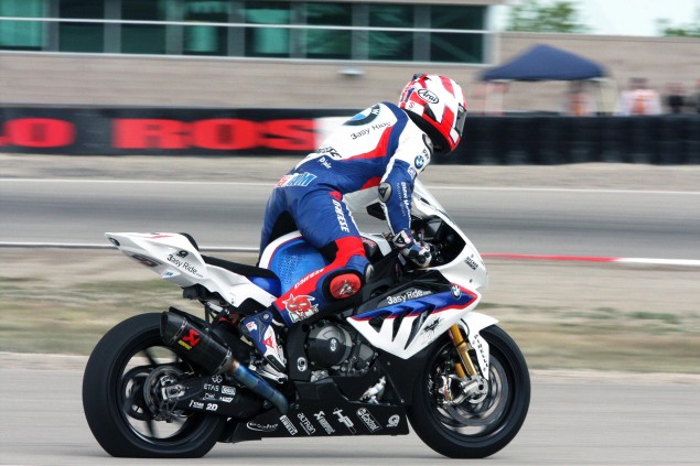 BMW Consolidates 2013 World Superbike Effort Leon Haslam flat tire Miller Motorsports Park 635x423