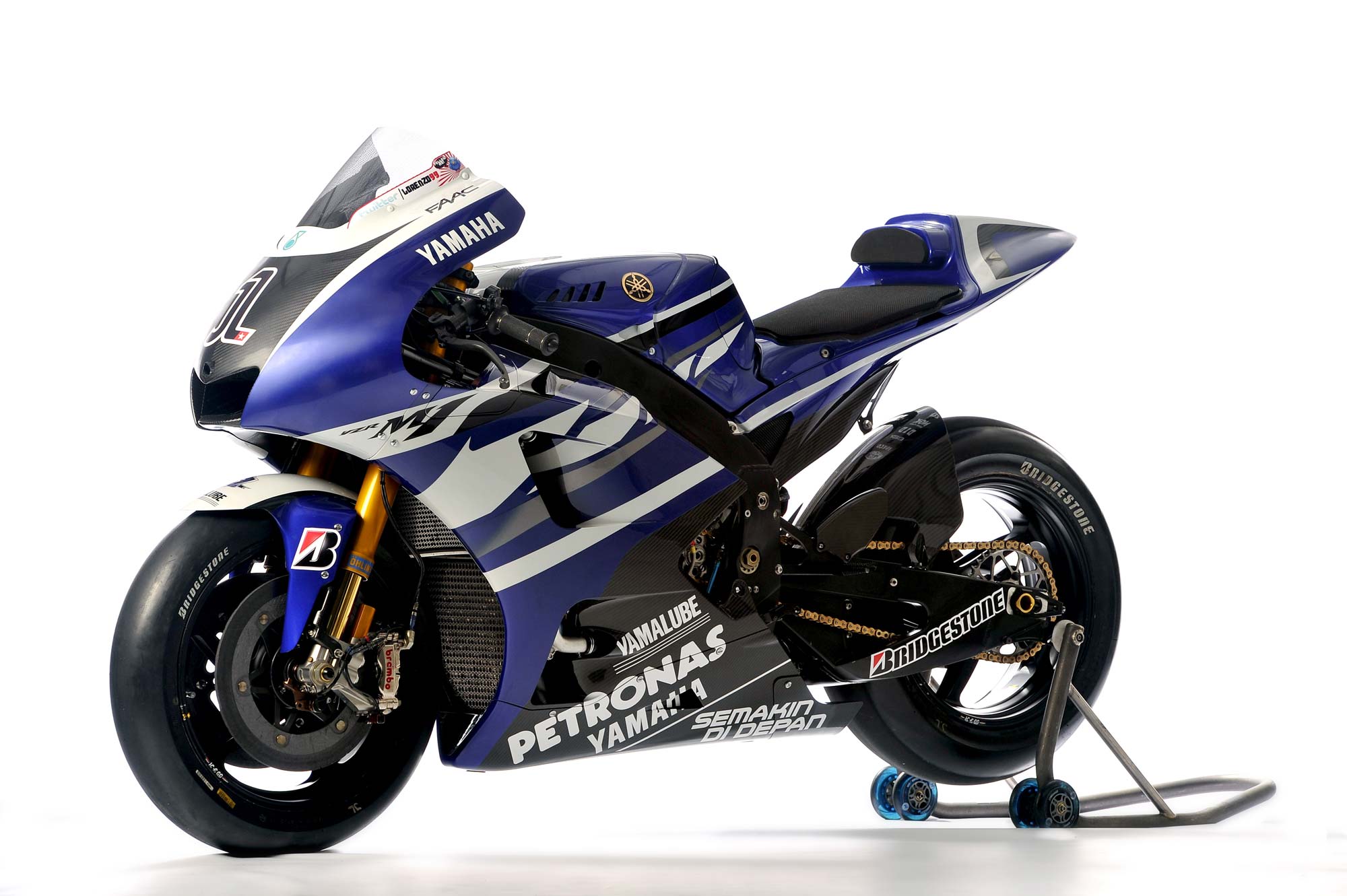 Yamahas 2011 MotoGP Livery Unveiling Asphalt Rubber