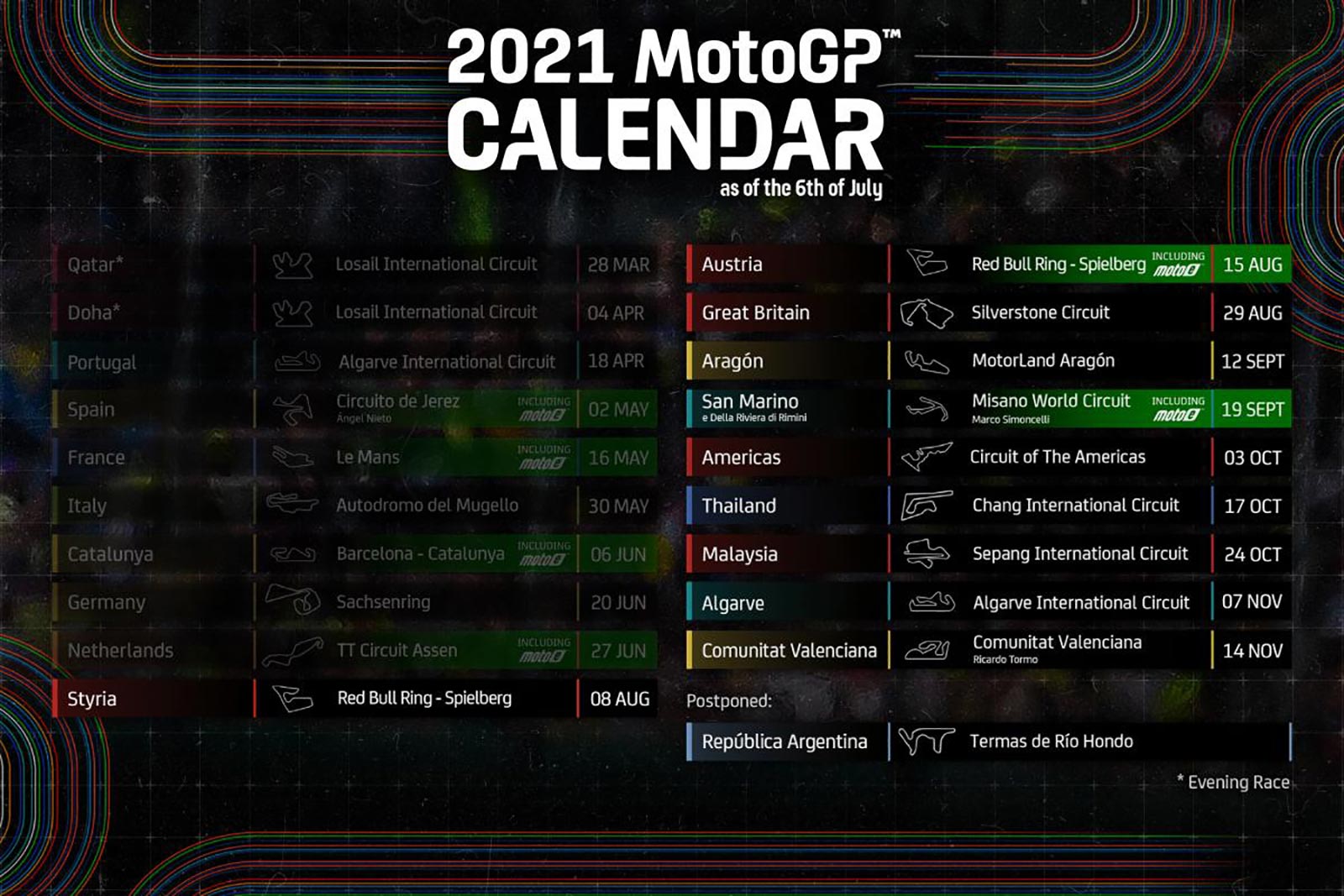 Motogp 2024 Calendar Dates New Amazing Incredible School Calendar